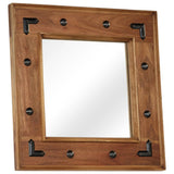 vidaXL Mirror 50x50 cm solid acacia wood