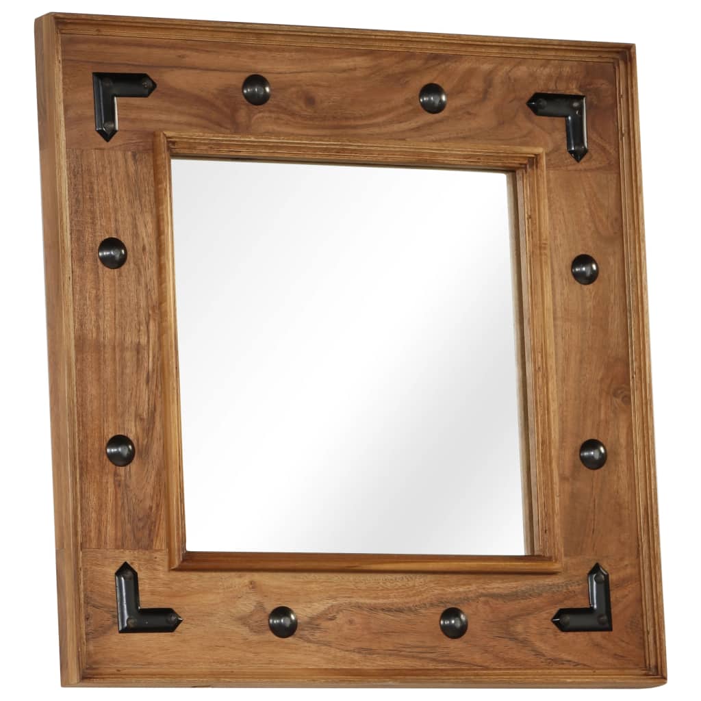 vidaXL Mirror 50x50 cm solid acacia wood