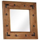 vidaXL Mirror 50x50 cm solid acacia wood