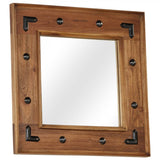 vidaXL Mirror 50x50 cm solid acacia wood