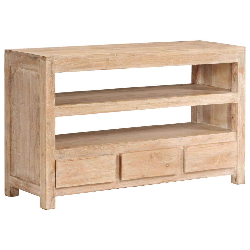 vidaXL TV Cabinet 90x30x55 cm Solid Acacia Wood Light Brown