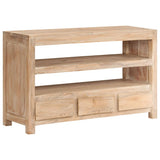 vidaXL TV Cabinet 90x30x55 cm Solid Acacia Wood Light Brown
