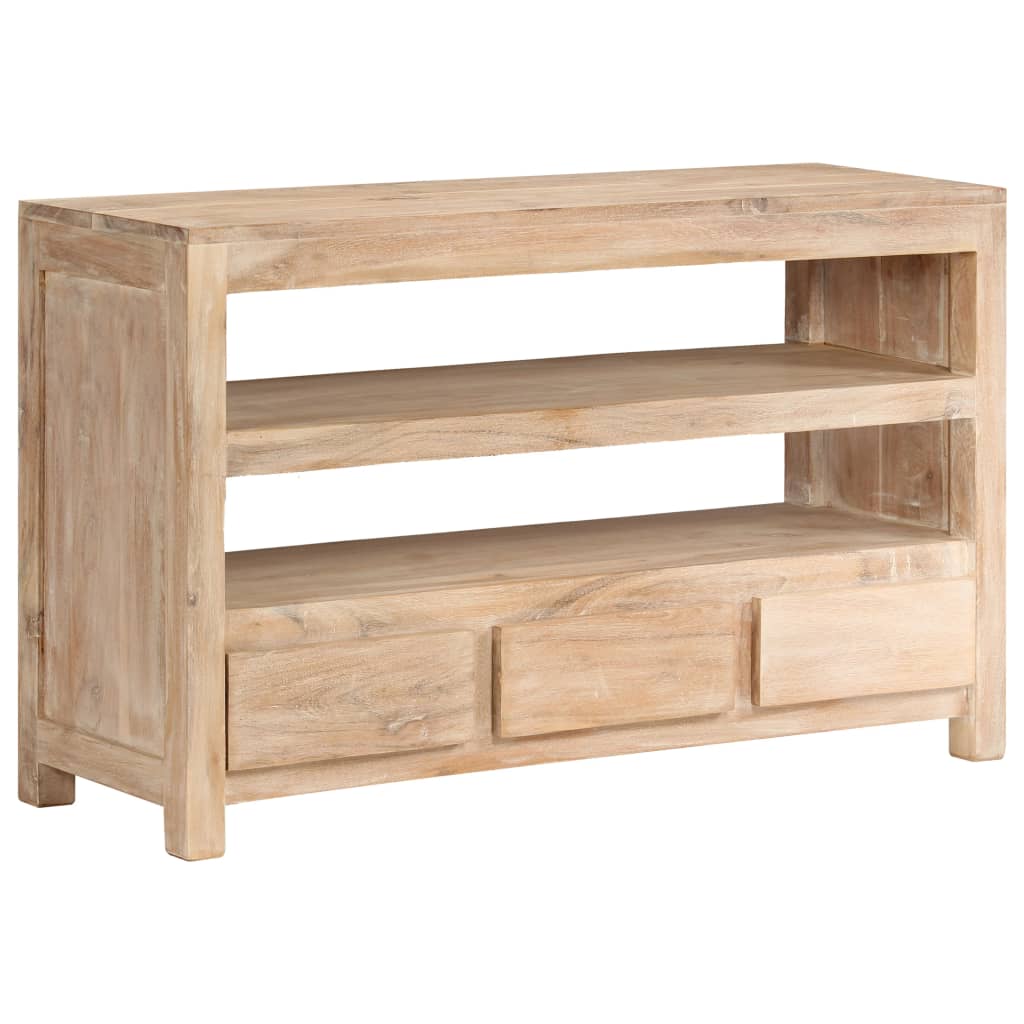 vidaXL TV Cabinet 90x30x55 cm Solid Acacia Wood Light Brown