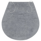 vidaXL Bath Mat Set Fabric Anthracite 3 pcs