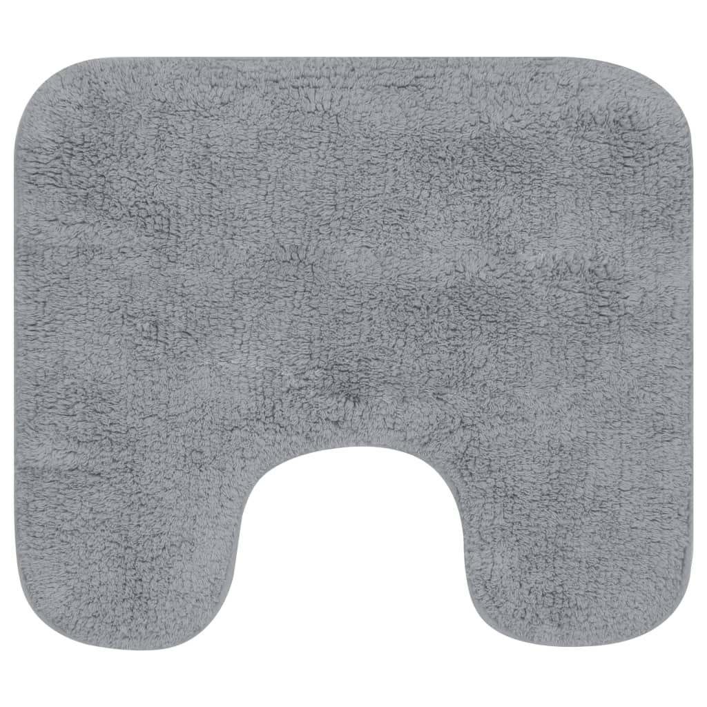 vidaXL Bath Mat Set Fabric Anthracite 2-piece
