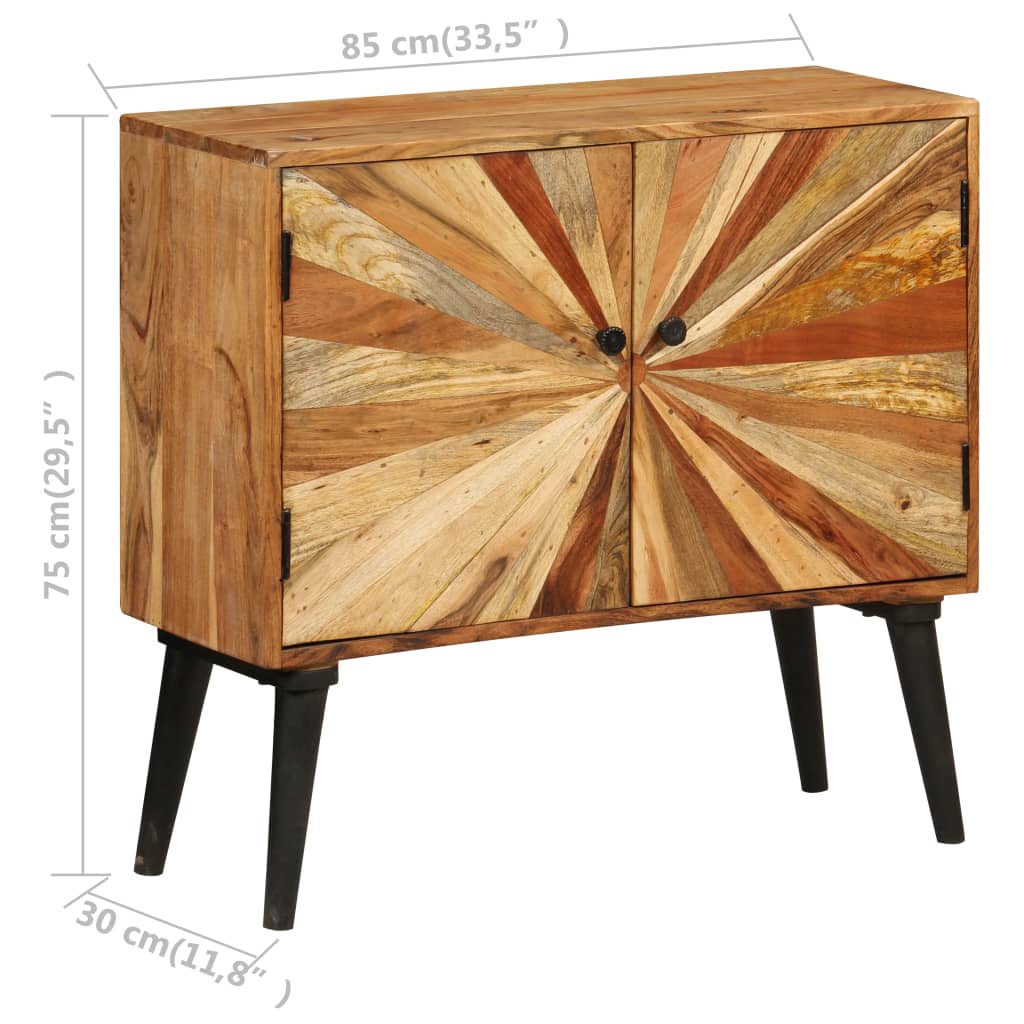vidaXL Dressoir 85x30x75 cm massief mangohout
