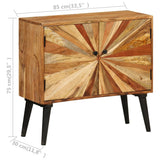 vidaXL Dressoir 85x30x75 cm massief mangohout