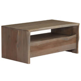 vidaXL Table de salon avec panneau naturel 90x50x40 cm gris acacia