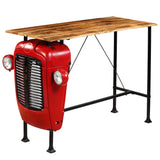 vidaXL Tractor Bar Table 60x150x107 cm Solid Mango Wood Red