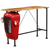 vidaXL Tractor Bar Table 60x150x107 cm Solid Mango Wood Red