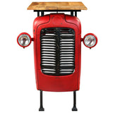 vidaXL Tractor Bar Table 60x150x107 cm Solid Mango Wood Red