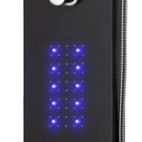 vidaXL Shower Panel 20x44x130 cm Aluminum White