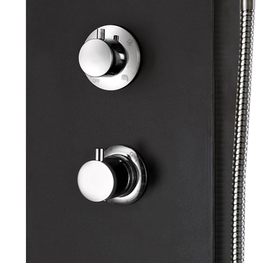 vidaXL Shower Panel 20x44x130 cm Aluminum White