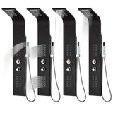 vidaXL Shower Panel 20x44x130 cm Aluminum White