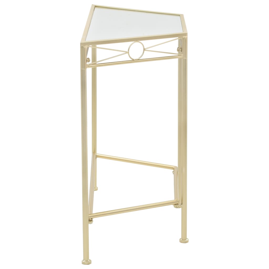 vidaXL Vintage Style Side Table 87x34x73 cm Metal Gold