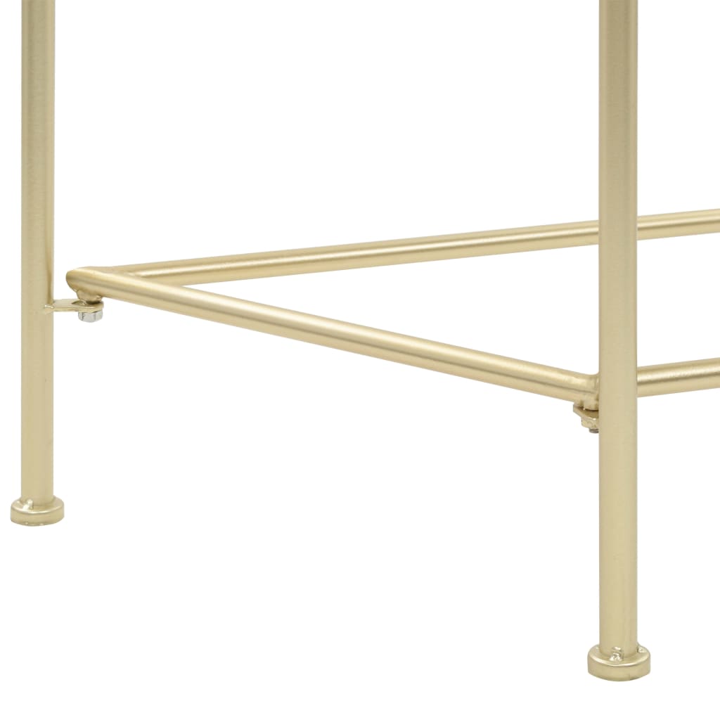 vidaXL Vintage Style Side Table 87x34x73 cm Metal Gold