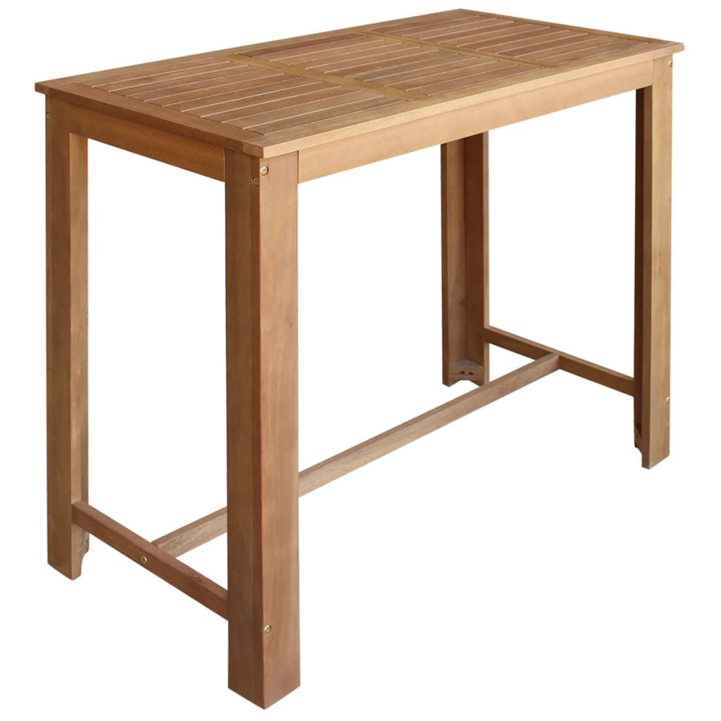 vidaXL 5-delige Bartafel et -stoelenset massief acaciahout
