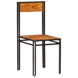 vidaXL Dining Chairs 2 pcs Solid Acacia Wood