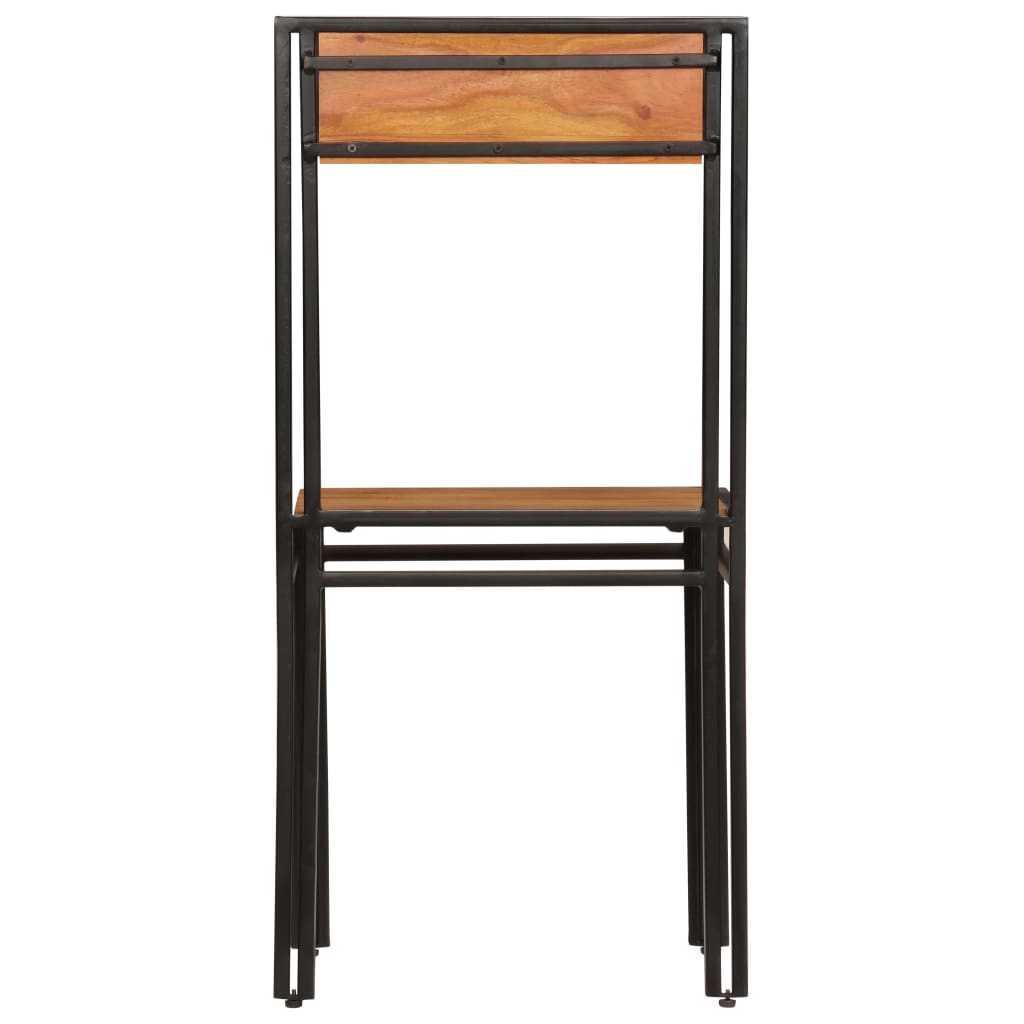 vidaXL Dining Chairs 2 pcs Solid Acacia Wood