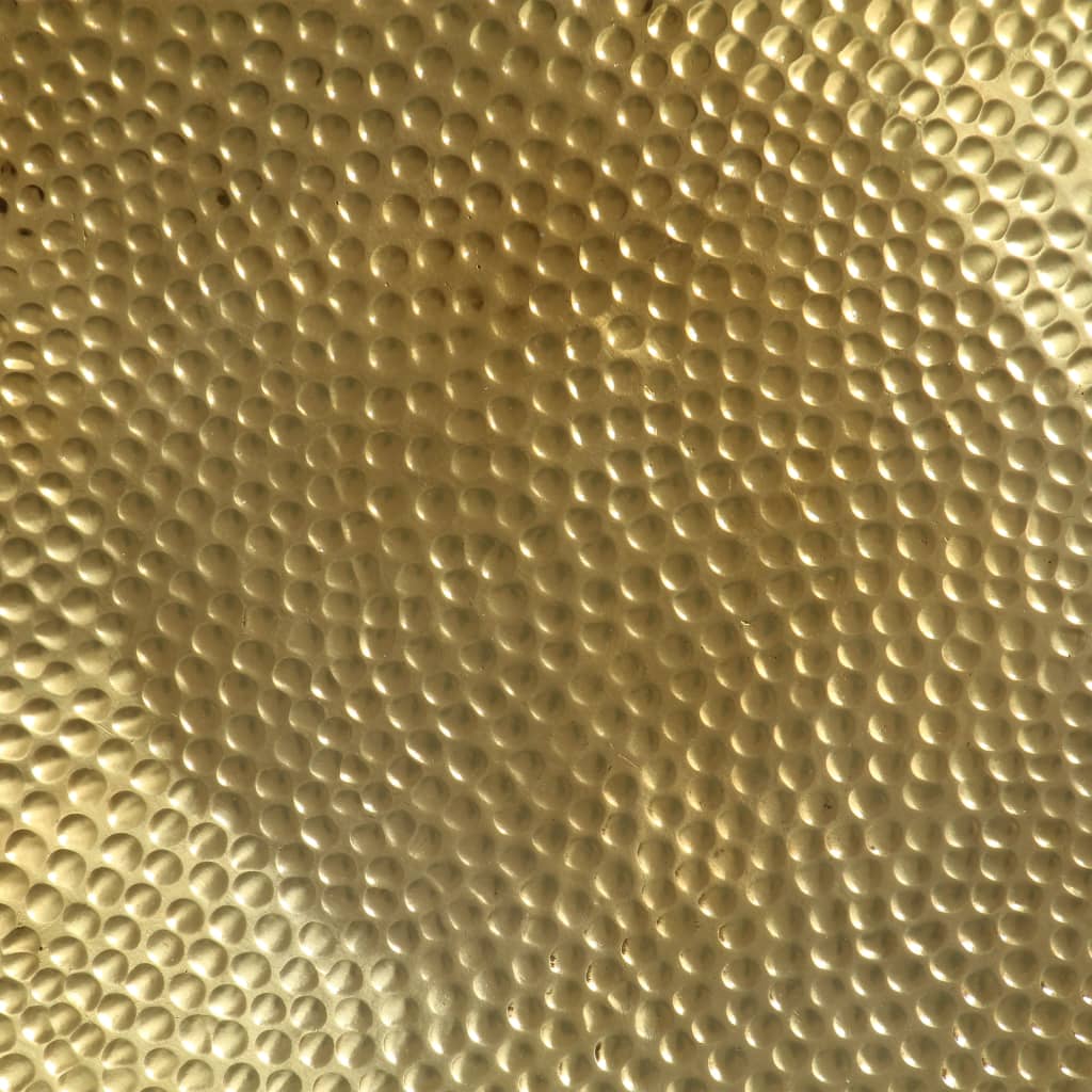 vidaXL Coffee table 70x30 cm hammered aluminium brass-coloured