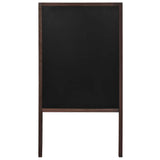 vidaXL Chalkboard double-sided freestanding 60x80 cm cedarwood