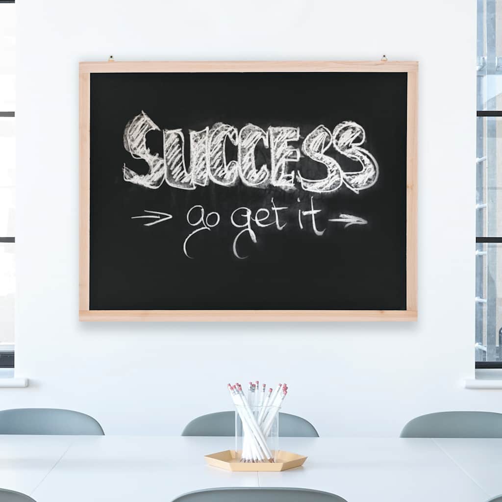 vidaXL Wall-Mounted Chalkboard 60x80 cm Cedarwood