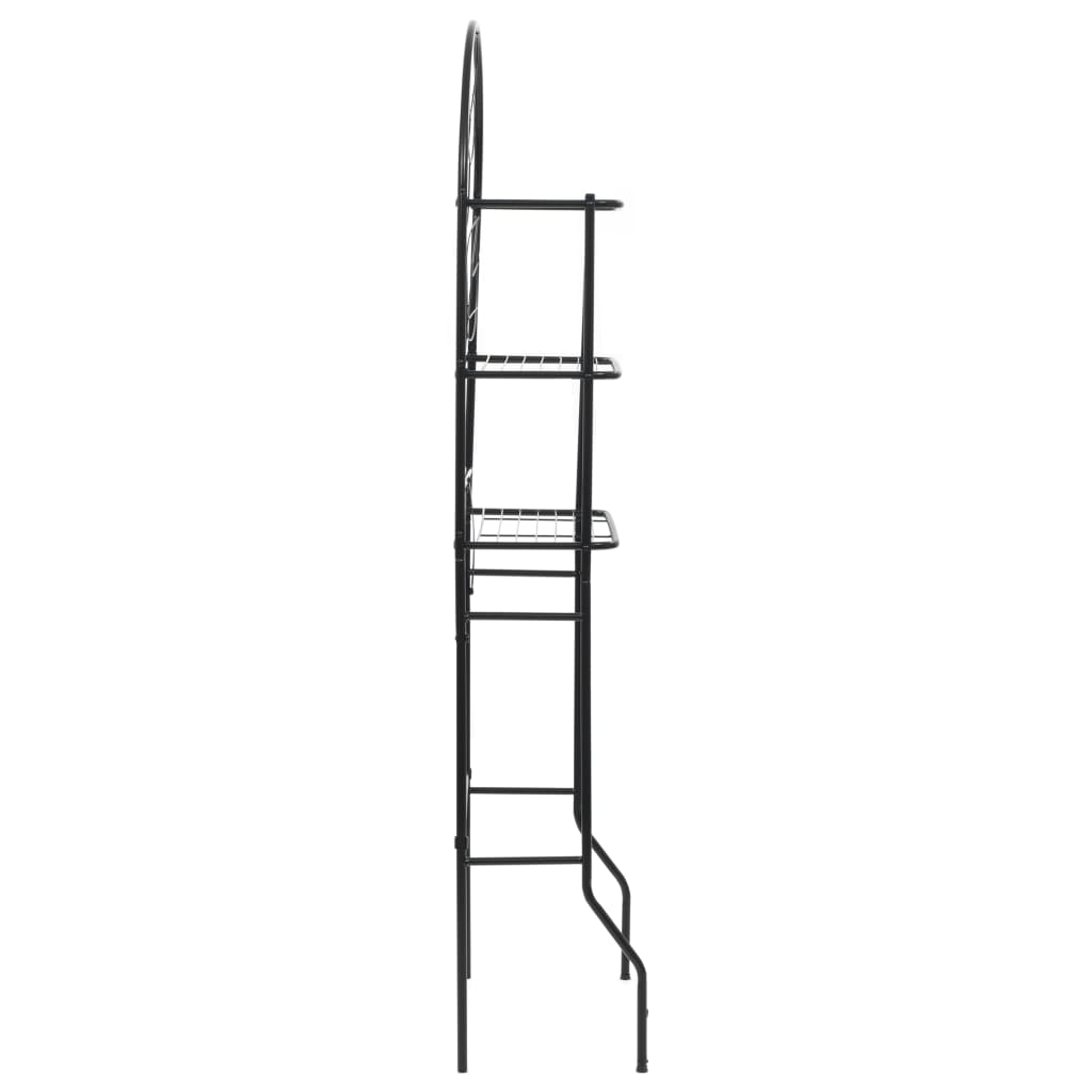 vidaXL Bathroom rack 60x33x174 cm black