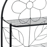vidaXL Bathroom rack 60x33x174 cm black