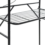 vidaXL Bathroom rack 60x33x174 cm black