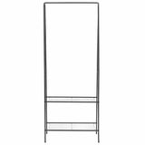 vidaXL Garment Rack 59x35x150 cm black