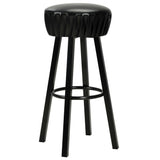 vidaXL Tabourets de bar 2 pcs similicuir noir