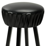 vidaXL Tabourets de bar 2 pcs similicuir noir