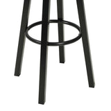 vidaXL Tabourets de bar 2 pcs similicuir noir
