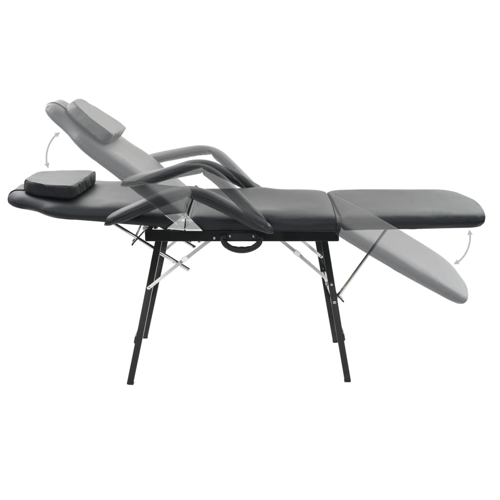 vidaXL Behandelingsstoel voor gezicht 185x78x76 cm kunstleer wit