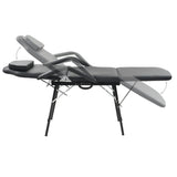 vidaXL Behandelingsstoel voor gezicht 185x78x76 cm kunstleer wit