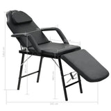 vidaXL Behandelingsstoel voor gezicht 185x78x76 cm kunstleer wit