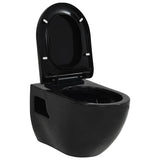 vidaXL Wall-Mounted Toilet Ceramic White
