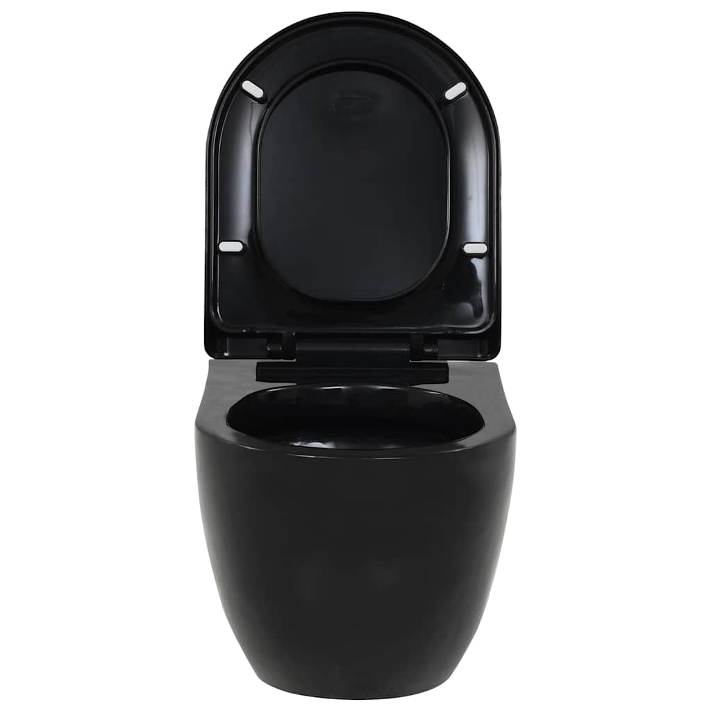 vidaXL Wall-Mounted Toilet Ceramic White
