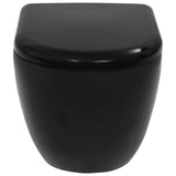 vidaXL Wall-Mounted Toilet Ceramic White