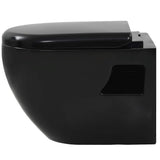 vidaXL Wall-Mounted Toilet Ceramic White