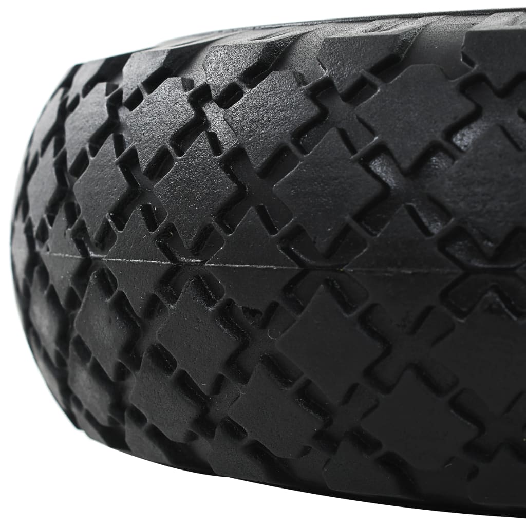 vidaXL Sack Truck Wheels 3.00-4 (260x85) Solid PU 2 pcs