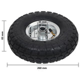 vidaXL Sack Truck Wheels 4.10/3.50-4 (260x83) Rubber 2 pcs