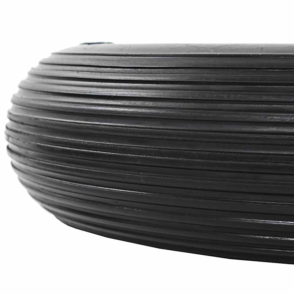 vidaXL Wheelbarrow Wheel with Axle 4.00-8 390 mm Solid PU