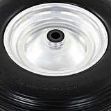 vidaXL Wheelbarrow Wheel with Axle 4.00-8 390 mm Solid PU