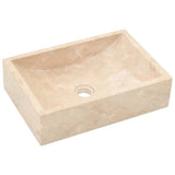 vidaXL Sink 45x30x12 cm Marble High-Gloss Black
