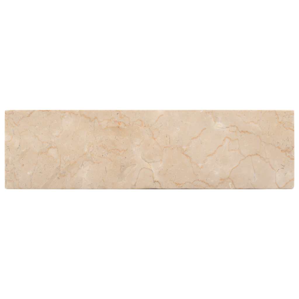 vidaXL Sink 45x30x12 cm Marble High-Gloss Black