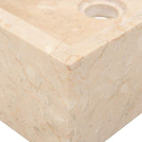 vidaXL Sink 45x30x12 cm Marble High-Gloss Black