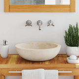 vidaXL Sink 40x12 cm Marble Black