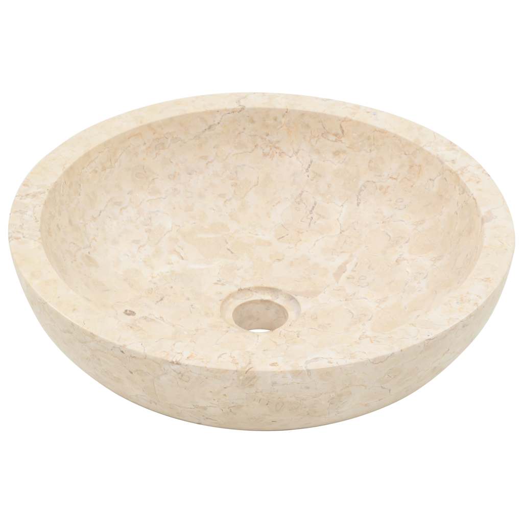 vidaXL Sink 40x12 cm Marble Black