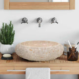 vidaXL Sink 40x12 cm marble black